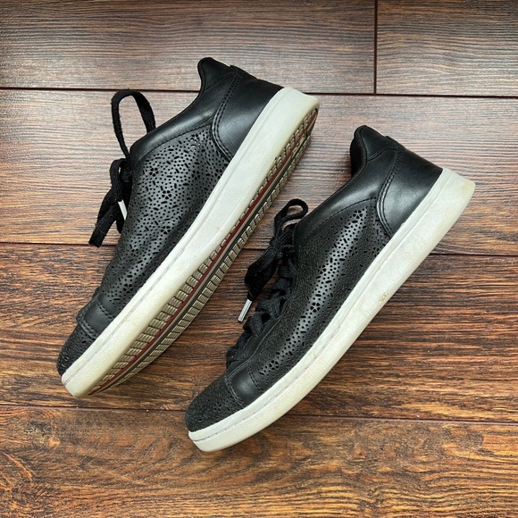 Ellen DeGenerous black leather sneakers loafers 7M - Picture 8 of 10